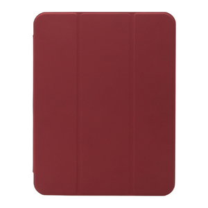 トリニティ iPad 第10世代用[Turtle Flip] Apple Pencil収納可能 衝撃吸収 ハイブリッドクリアフリップケース ワインレッド TR-IPD2410-FT-SMWR-イメージ2
