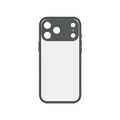 グルマンディーズ iPhone17 Pro Max用プランプフレームケース IIIIfit ブラック IFT-188BK