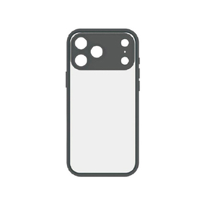グルマンディーズ iPhone17 Pro Max用プランプフレームケース IIIIfit ブラック IFT-188BK-イメージ1