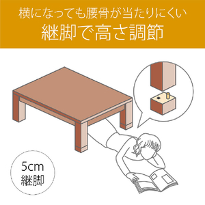 コイズミ 家具調こたつ(105×75cm) KTR33235-イメージ5