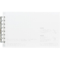 リヒトラブ オープンリングノート メモLサイズ クリヤー FC080PJ-N2721-1
