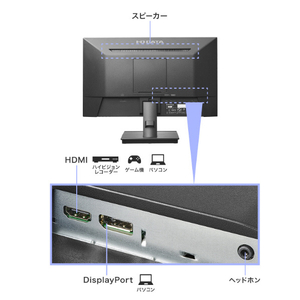 I・Oデータ 21．5型ワイド液晶ディスプレイ LCD-D222SD-イメージ3