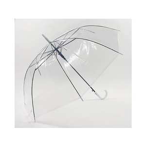 ハピラ ビニールジャンプ傘 透明 60cm グラスファイバー骨 6本セット FC439SA-H-10W-イメージ2