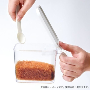 アスベル フォルマ MR 調味料ポット スプーン付 R 700mL ブラック FCF380N-A1108-イメージ5