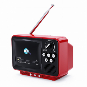 WINTECH 2．8インチ液晶付きポータブルワンセグテレビ レッド TVR-RT1 RD-イメージ3
