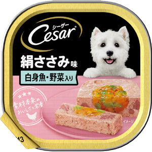 マースジャパンリミテッド シーザー 絹ささみ味 白身魚・野菜入り(100g) ｼ-ｻﾞ-ｷﾇｻｻﾐｼﾛﾐｻｶﾅﾔｻｲ100G-イメージ1