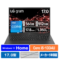LG Electronics Japan ノートパソコン LG gram 17Z90RU-GA55J