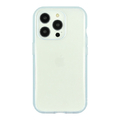 グルマンディーズ iPhone 15 Pro用耐衝撃ケース IIIIFIT CLEAR ライトブルー IFT-158LBL
