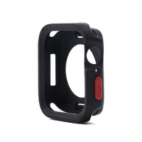 WEARPLANET Apple Watch 45/44mm用FLUFFY POT ソフトケース マット ブラック WP26951