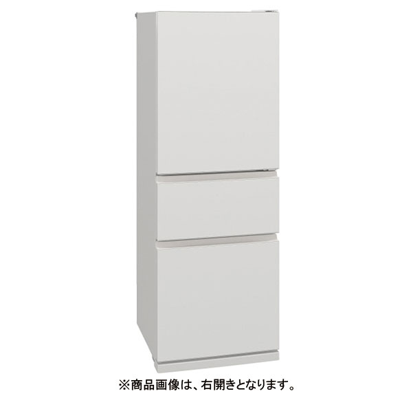 三菱 【左開き】330L 3ドア冷蔵庫 マットリネンホワイト MR-CX33KL-W 左開き 330L 新商品特徴