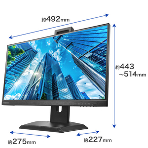 I・Oデータ 21．5型ワイド液晶ディスプレイ LCD-D222SD-F-イメージ2