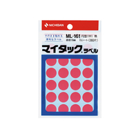 ニチバン マイタックラベル円型桃 直径16mm24片×15シート F857584-ML-16111