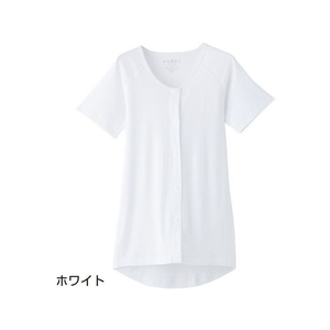 ケアファッション 3分袖ホックシャツ(2枚組)(婦人) ホワイト LL FCP5143-08986713-イメージ1