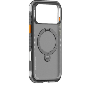 TORRAS iPhone18 Pro Max用複合素材PC+TPUｹｰｽ TORRAS Q3 AIR SERIES ﾌﾞﾗｯｸ ヒョウガ X00RP102R18080-イメージ1