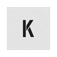 アイマーク ステンシル K 文字サイズ100×65mm FC650JF-8186095