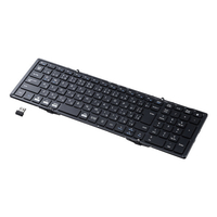 サンワサプライ ワイヤレス折りたたみフルキーボード ブラック SKB-WL35BK