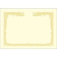 タカ印 OA賞状用紙 雲なし クリーム A4判 縦書用 100枚 FCE614Z-10-1467