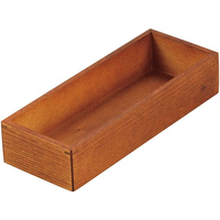 江部松商事 木製 千筋カトラリーボックス 茶 FC988LD-1655100