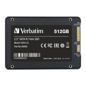 Verbatim 内蔵SSD 2．5 インチ SATA III 7mm Vi550シリーズ 512GB 49352-J-イメージ2