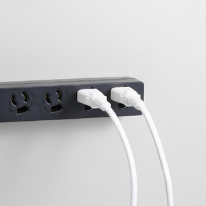 ヤザワ 3P抜け止めマグネットフック付タップ4個口2m ブラック H5HJKNP402BK-イメージ6