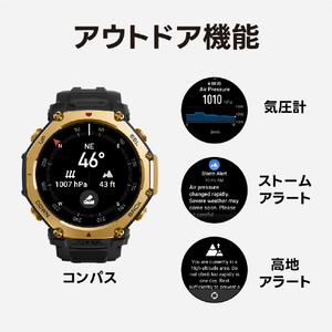 Amazfit T-Rex 3 Pro 44mm ブラックゴールド SP170079-C238-イメージ19