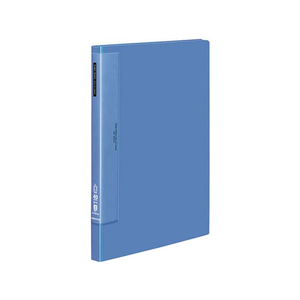 コクヨ クリヤーブック ウェーブカット固定式B4タテ 40ポケット 青 F898637-ﾗ-T574B-イメージ1