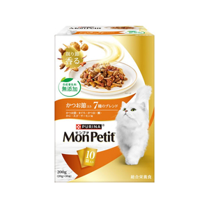 ネスレピュリナペットケア モンプチドライボックス かつお節入り7種のブレンド 200g(20g×10袋) FCJ147U-イメージ1