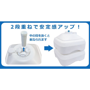 トラスコ のぼり用注水式ベース １１Ｌ TRUSCO のぼり用注水式ベース ベース NBRB11-イメージ6