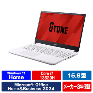 マウスコンピューター 15．6型ゲーミングノートパソコン e angle select G TUNE ホワイト EDP5I7G60161TWHB-イメージ1