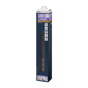 エルパ USBスリム回転タップ 雷ガード 4個口2m Type-C2ポート PD20W e angle select ブラック WBS-SL42USBC2BKE5-イメージ1