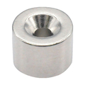 トラスコ ネオジム丸形磁石　皿ねじ穴付　外径７ＭＭ×５ＭＭ　Ｍ１．６　１個入 T07R05-M1.6