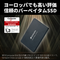 Verbatim 49354-J 内蔵SSD 2．5 インチ SATA III 7mm Vi550シリーズ