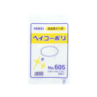 シモジマ ポリ袋 No.605 0.06×100×190mm 50枚 F858594-6619500