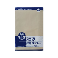 ツバメ工業 クラフト封筒 角20 85g／m2 100枚 F411039-K85-K20