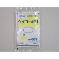 シモジマ ポリ袋 No.609 0.06×150×250mm 50枚 F858595-6619900