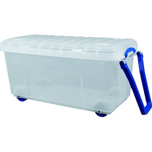 ＲＵＰ 16L Really Useful Wheeled Trunk クリア FC754GV-1956109-イメージ1