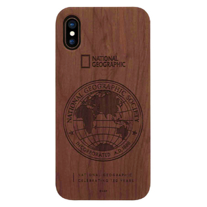 National Geographic iPhone XS/X用ケース 130th Anniversary case Nature Wood ローズウッド NG12955IX-イメージ1