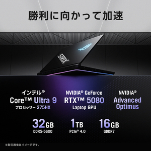 ASUS ノートパソコン ROG Strix SCAR 16 G635LW オフブラック G635LW-U9R5080-イメージ4