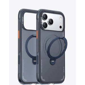 TORRAS iPhone18 Pro Max用複合素材PC+TPUｹｰｽ TORRAS Q3 AIR SERIES ﾐｯﾄﾞﾅｲﾄﾌﾞﾙｰ ミッドナイトブルー X00RP102R18076-イメージ1