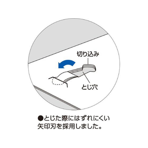 コクヨ 針なしステープラーハリナックス ハンディ10枚 サーモンピンク FC327SV-SLN-MSH110VP-イメージ8