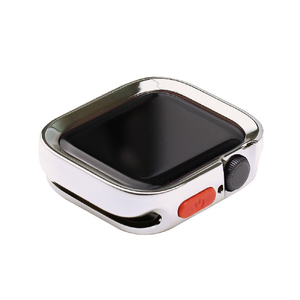 WEARPLANET Apple Watch 45/44mm用FLUFFY POT ソフトケース クロム シルバー WP26955-イメージ2