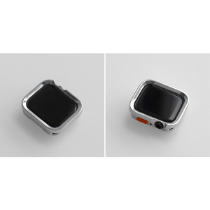WEARPLANET Apple Watch 45/44mm用FLUFFY POT ソフトケース クロム シルバー WP26955-イメージ8