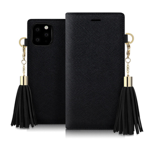 dreamplus iPhone 11 Pro Max用Tassel Jacket ブラック DP16955I65R-イメージ1