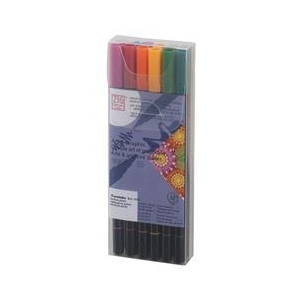 呉竹 ZIG アート&グラフィック ツイン ディープ 12色 TUT-8012VDE-イメージ1