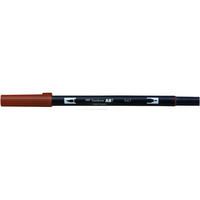 トンボ鉛筆 デュアルブラッシュペン ABT Burnt Sinna F040114-AB-T947