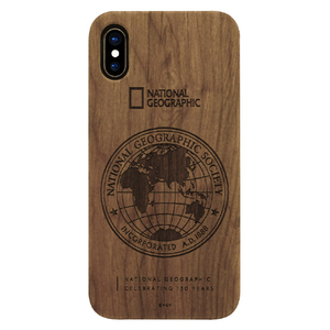 National Geographic iPhone XS/X用ケース 130th Anniversary case Nature Wood ウォルナット NG12956IX-イメージ1