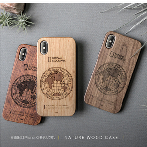 National Geographic iPhone XS/X用ケース 130th Anniversary case Nature Wood ウォルナット NG12956IX-イメージ8