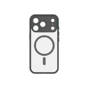 グルマンディーズ iPhone17 Pro用MagSafe対応プランプフレームケース IIIIfit ブラック IFT-190BK-イメージ1