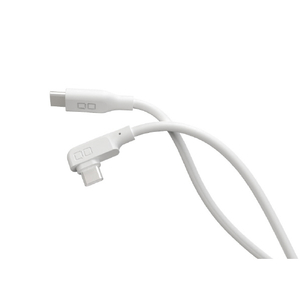 CIO L字型シリコンケーブル USB-C to USB-C 100W(1m) ホワイト CIO-SLL30000-CC1-WH-イメージ1