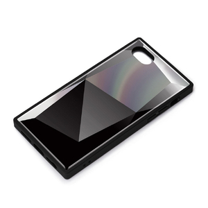 PGA iPhone SE(第2世代)/8/7/6s/6用ガラスハイブリッドケース Premium Style ダイヤブラック PG-20MGT11BK-イメージ1